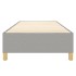 Estructura de cama box spring tela gris claro 100x200