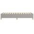 Estructura de cama box spring tela gris claro 100x200
