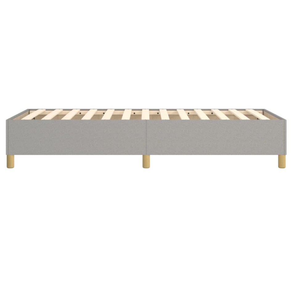 Estructura de cama box spring tela gris claro 100x200