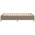 Estructura de cama box spring tela gris taupe 120x200