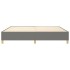 Estructura de cama box spring tela gris oscuro 140x190
