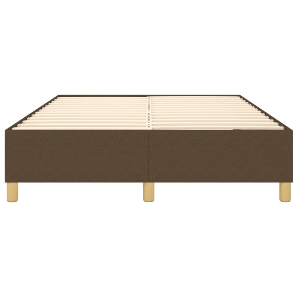 Estructura de cama box spring tela marrón 140x190
