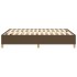 Estructura de cama box spring tela marrón 140x190