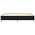 Estructura de cama box spring tela negro 140x200