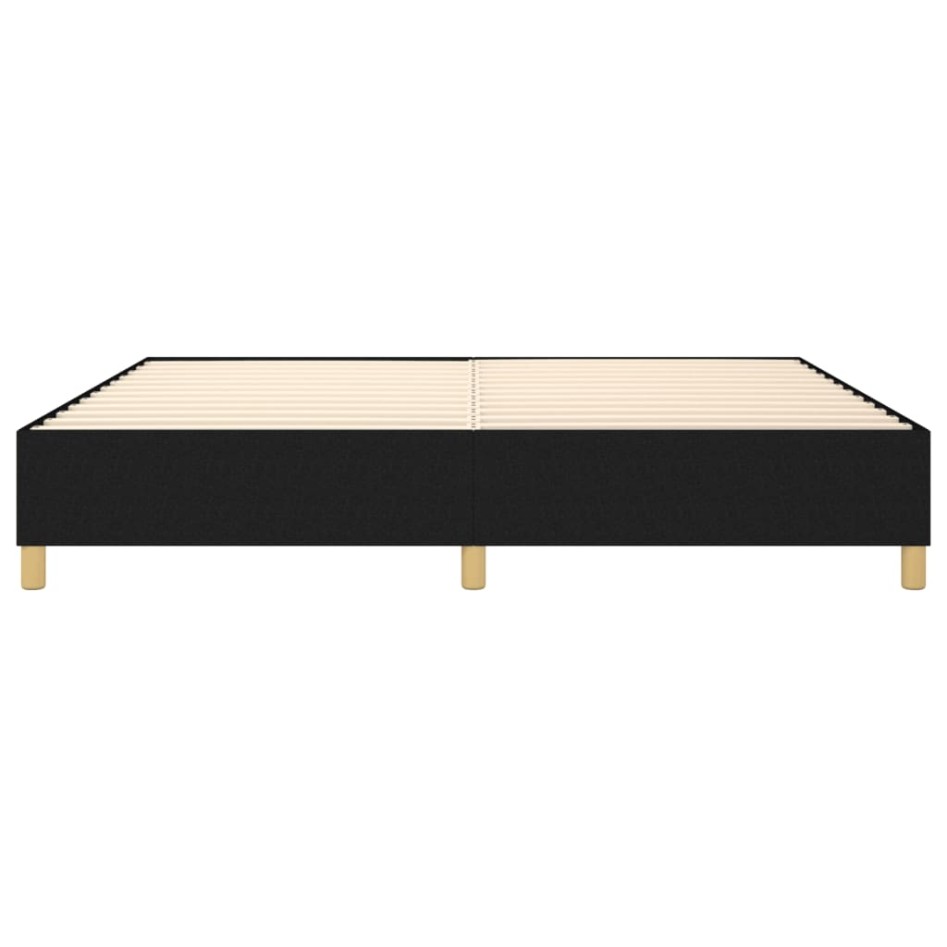 Estructura de cama box spring tela negro 140x200