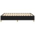 Estructura de cama box spring tela negro 140x200
