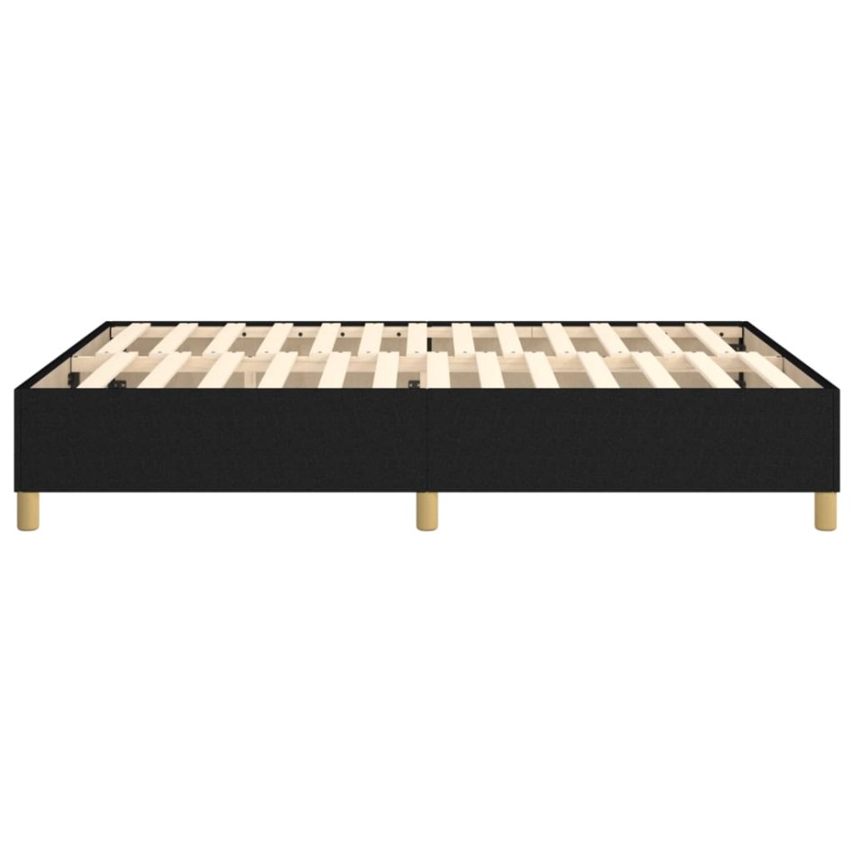 Estructura de cama box spring tela negro 140x200
