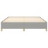 Estructura de cama box spring tela gris claro 180x200