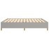 Estructura de cama box spring tela gris claro 180x200