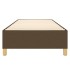 Estructura de cama box spring tela marrón 100x200
