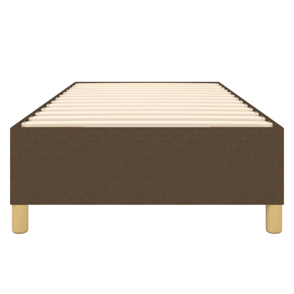 Estructura de cama box spring tela marrón 100x200