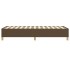 Estructura de cama box spring tela marrón 100x200