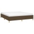 Estructura de cama box spring tela marrón 180x200