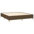 Estructura de cama box spring tela marrón 180x200