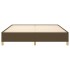 Estructura de cama box spring tela marrón 180x200