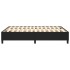 Estructura de cama box spring cuero sintético negro 140x190