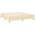 Estructura de cama box spring tela color crema 180x200