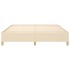 Estructura de cama box spring tela color crema 180x200