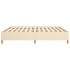 Estructura de cama box spring tela color crema 180x200