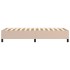 Estructura cama box spring cuero sintético capuchino 90x190