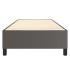 Estructura de cama box spring cuero sintético gris 80x200