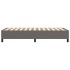 Estructura de cama box spring cuero sintético gris 80x200