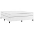 Estructura de cama box spring cuero sintético blanco 180x200