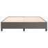 Estructura de cama box spring cuero sintético gris 160x200