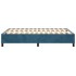Estructura de cama box spring terciopelo azul oscuro 120x200