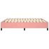 Estructura de cama box spring terciopelo rosa 160x200