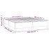 Estructura de cama box spring terciopelo gris oscuro 160x200