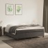 Estructura de cama box spring terciopelo gris oscuro 180x200