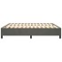 Estructura de cama box spring terciopelo gris oscuro 180x200