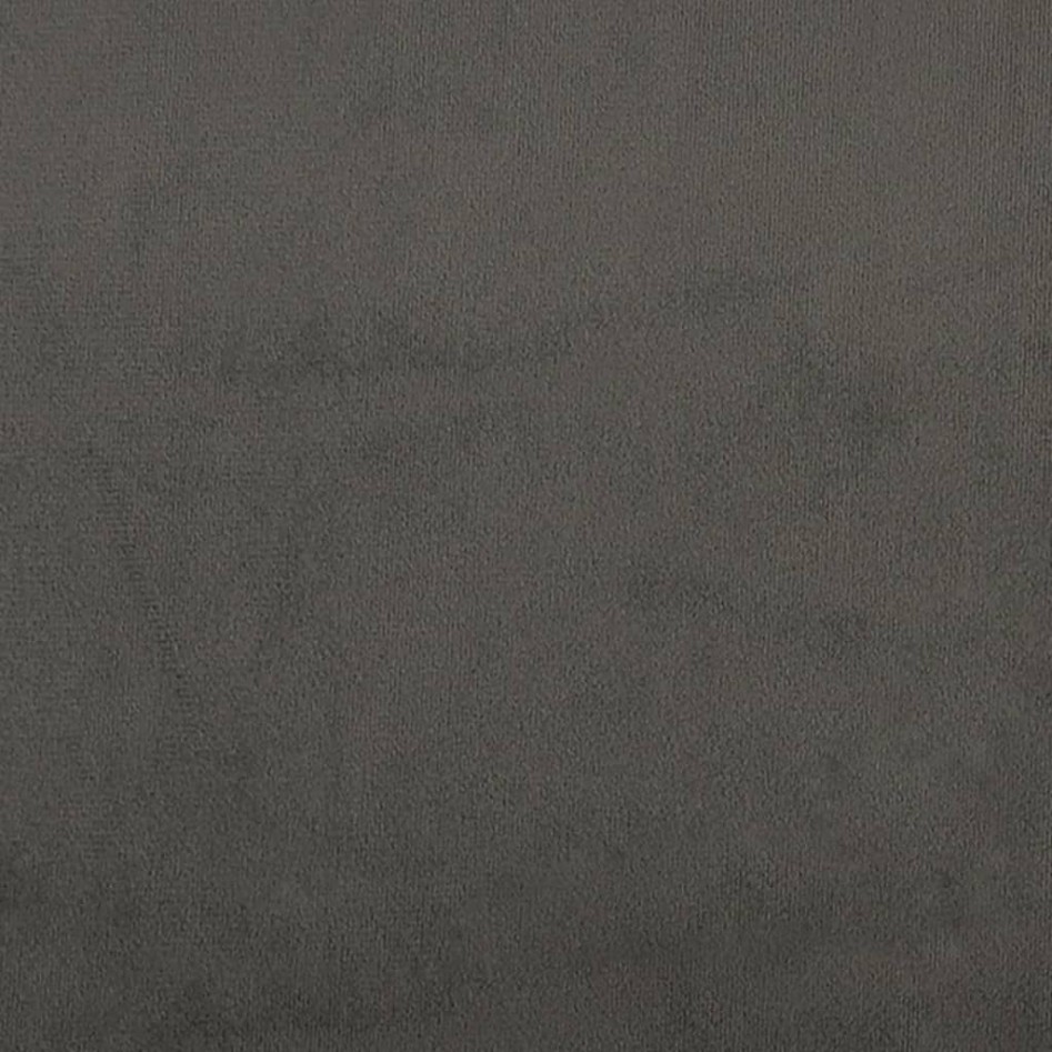 Estructura de cama box spring terciopelo gris oscuro 180x200