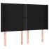 Cabecero con LED de tela negro 147x16x118/128
