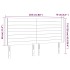 Cabecero con LED de terciopelo gris oscuro 203x16x118/128