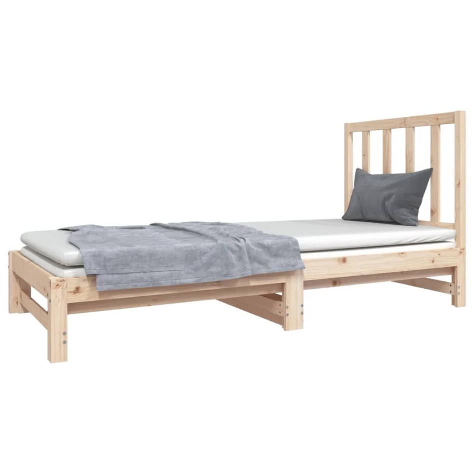 Sofá cama extraíble madera maciza de pino 2x(90x190)
