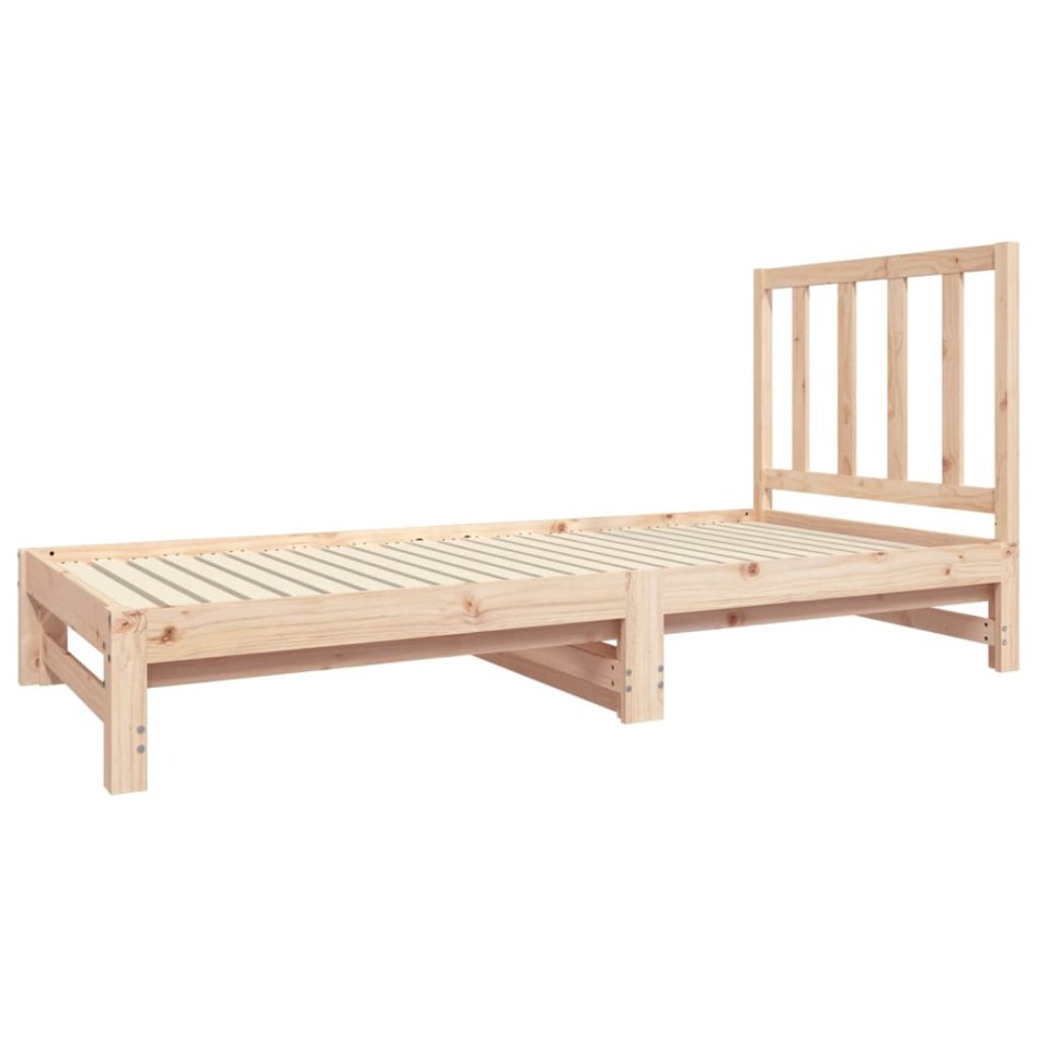 Sofá cama extraíble madera maciza de pino 2x(90x190)