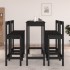 Set de bar 5 piezas madera maciza de pino