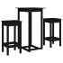 Set de bar 3 piezas madera maciza de pino