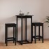 Set de bar 3 piezas madera maciza de pino