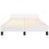 Estructura de cama cabecero cuero sintético blanco 120x200