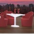 Mesa cuadrada con luz