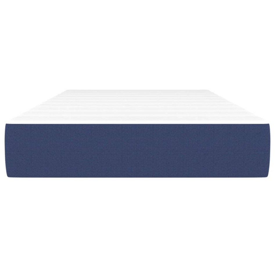 Colchón de muelles ensacados tela azul 90x200x20