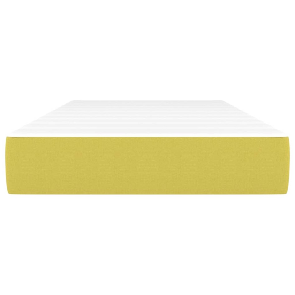 Colchón de muelles ensacados tela verde 100x200x20