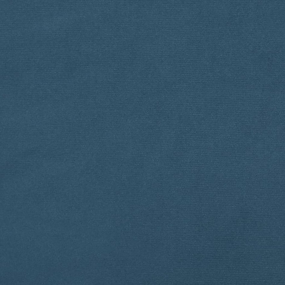 Cama box spring con colchón terciopelo azul oscuro 140x190