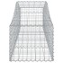 Cestas de gaviones 6 uds forma de arco hierro 200x50x40/60
