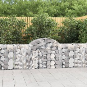 Cestas de gaviones 6 uds forma de arco hierro 200x30x80/100