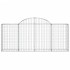 Cestas de gaviones 4 uds forma de arco hierro 200x30x80/100