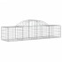 Cestas de gaviones 4 uds forma de arco hierro 200x50x40/60